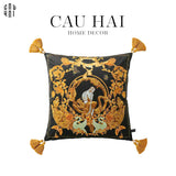IMPERIAL SIGNATURE - VỎ GỐI NHUNG ACANTHUS ROYALE 45.-CẬU HAI HOME DECOR