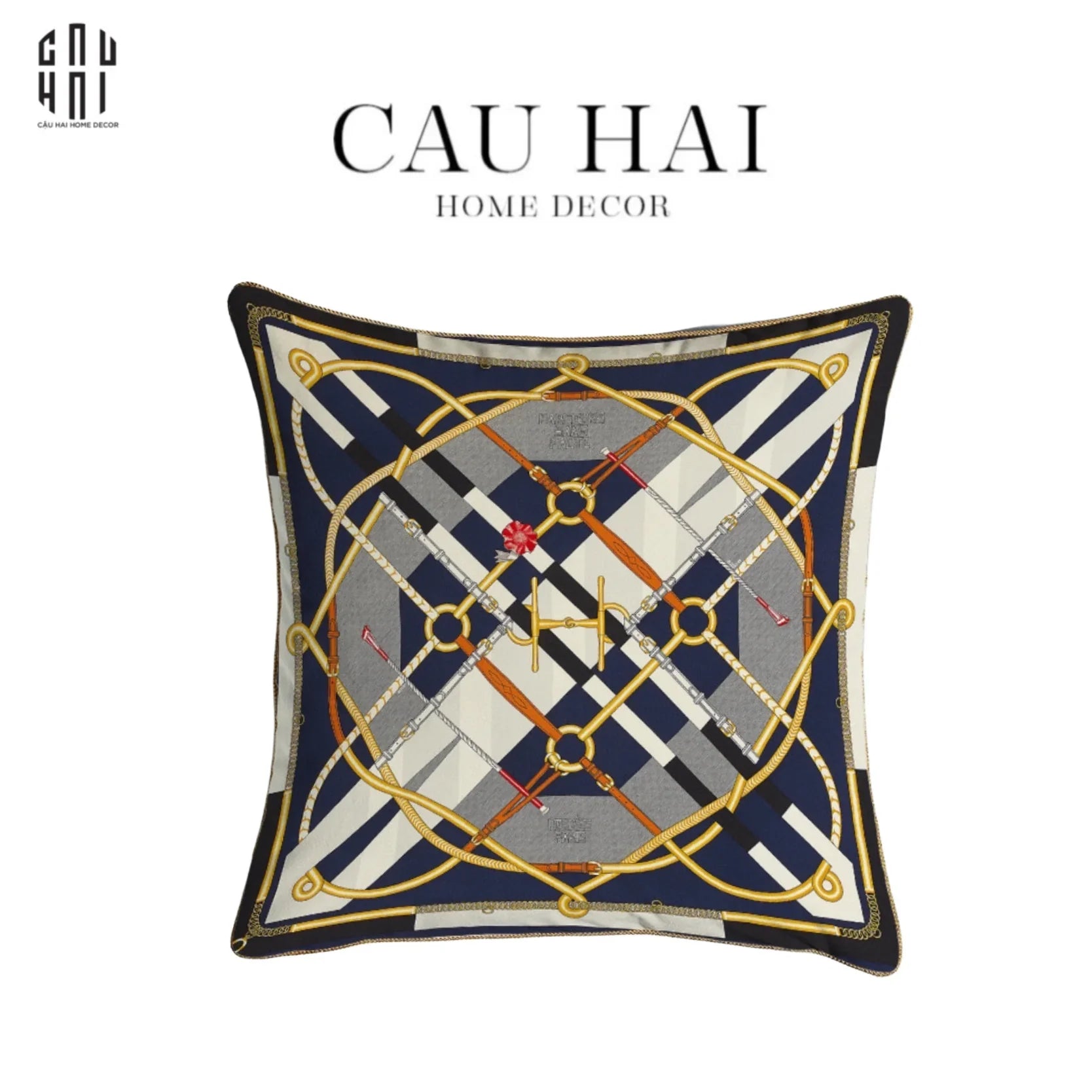 VỎ GỐI NHUNG PARCOURS SANS FAUTE 45-CẬU HAI HOME DECOR
