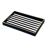 Rayé Monochrome Stripe Rectangular Serving Trays 28x35
