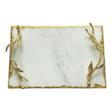 Metropolitan Elite - Manhattan Urban Gold Luxe Marble Rectangular Trays 20x30
