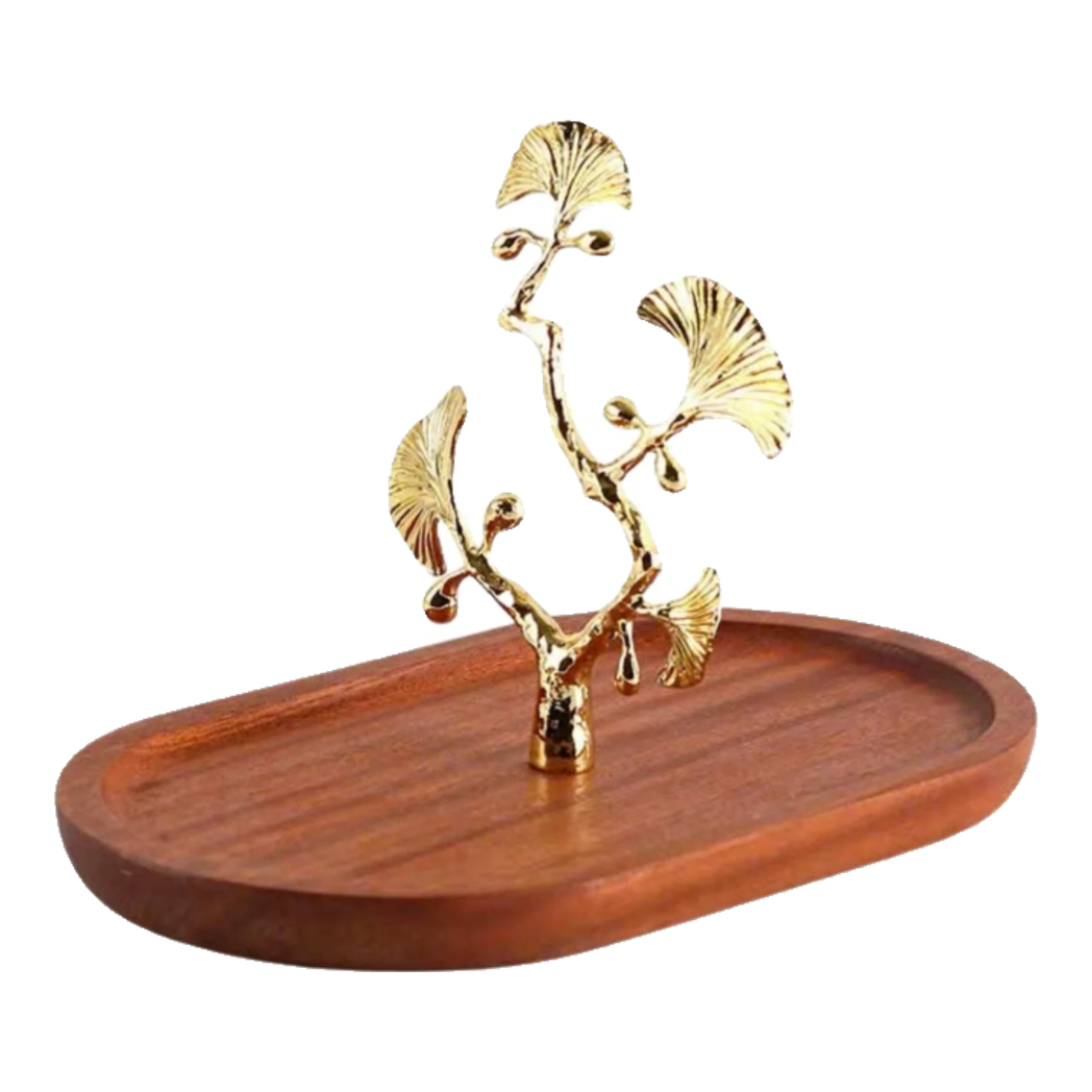 Elysian - Ginkgo Leaf Premium Walnut Trays 15x25