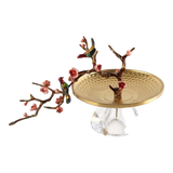 Elysian - Round Tray Fruit Plate Branche De Bonheur Atelier 31x18x19