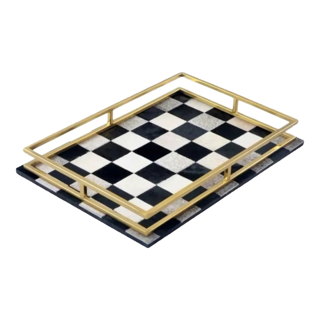 Maison Couture - Imperial Damier Premium Leather Tray D40