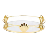 Haute Folie - Pearl Reflection Dressing Table Mirrored Round Tray 20cm
