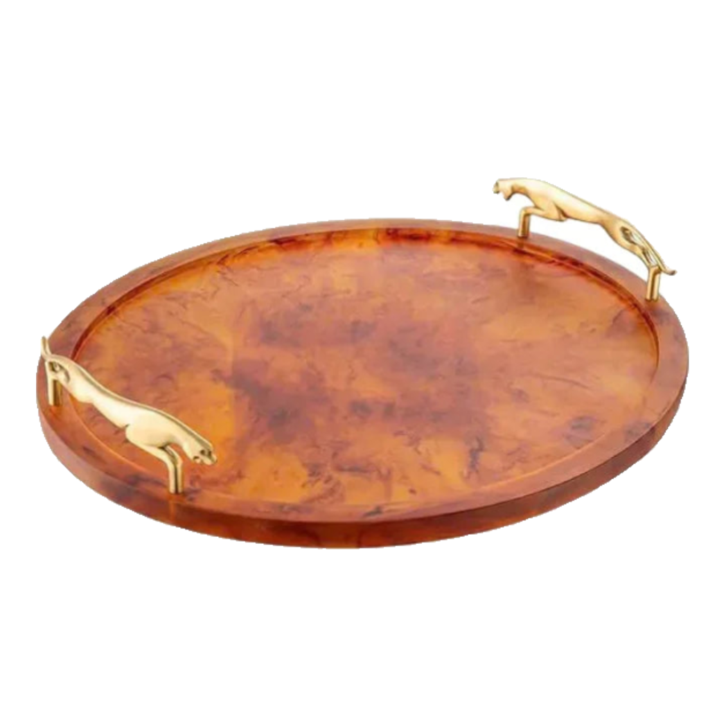 Maison Coutre - Amber Round Tray Savage D43