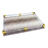 Maison Couture -Khay Da Chữ Nhật Cao Cấp Peau De Vipère 48 x 32-KHAY TRANG TRÍ-Đối tác tại Trung Quốc theo từng đơn đặt hàng-CẬU HAI HOME DECOR