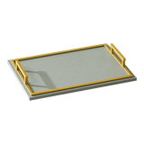 Khay Da Chữ Nhật Greyson Refined Glaze Gris Leather Decorative Trays 29x42-KHAY TRANG TRÍ-Đối tác tại Trung Quốc theo từng đơn đặt hàng-CẬU HAI HOME DECOR