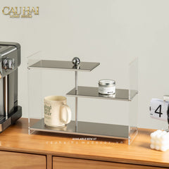 Kệ Acrylic 4 Tầng Metal Velvet Shelf Tiered Organizer 38x13.6x43-CẬU HAI HOME DECOR