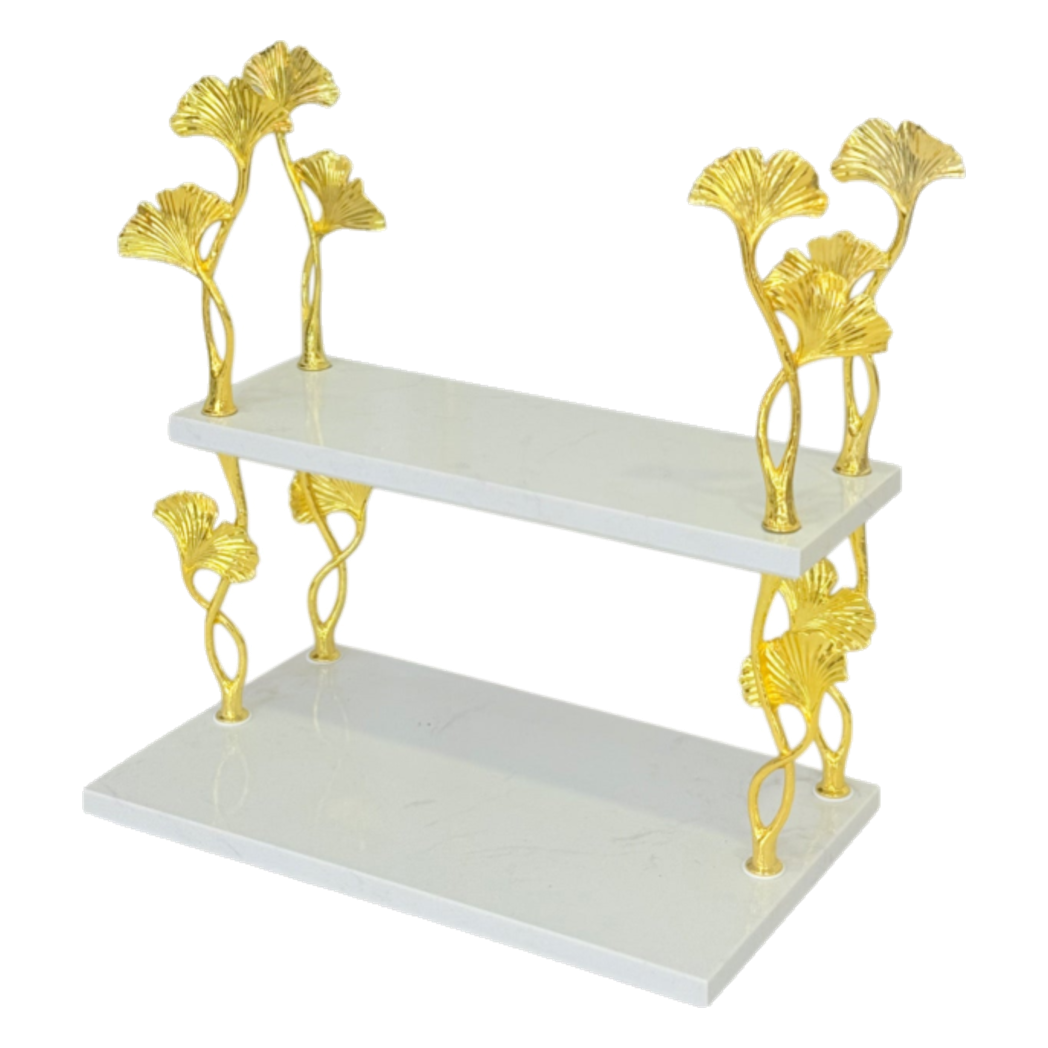Kệ Đá Marble 2 Tầng Ginkgo Atelier D'Or - Cậu Hai Home Decor