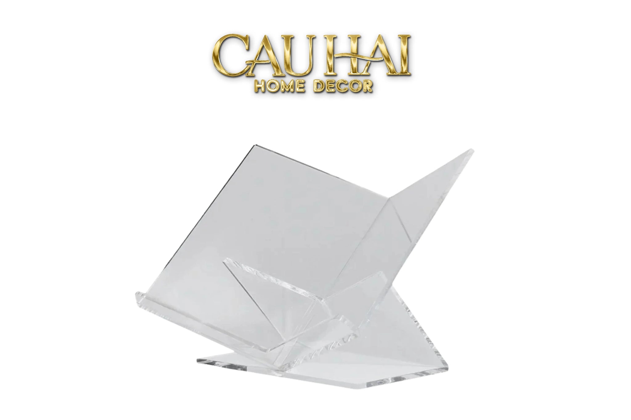 Kệ Giá Đỡ Sách Trang Trí Acrylic Wisdom Minimalism Book Stand 39x31x19-CẬU HAI HOME DECOR