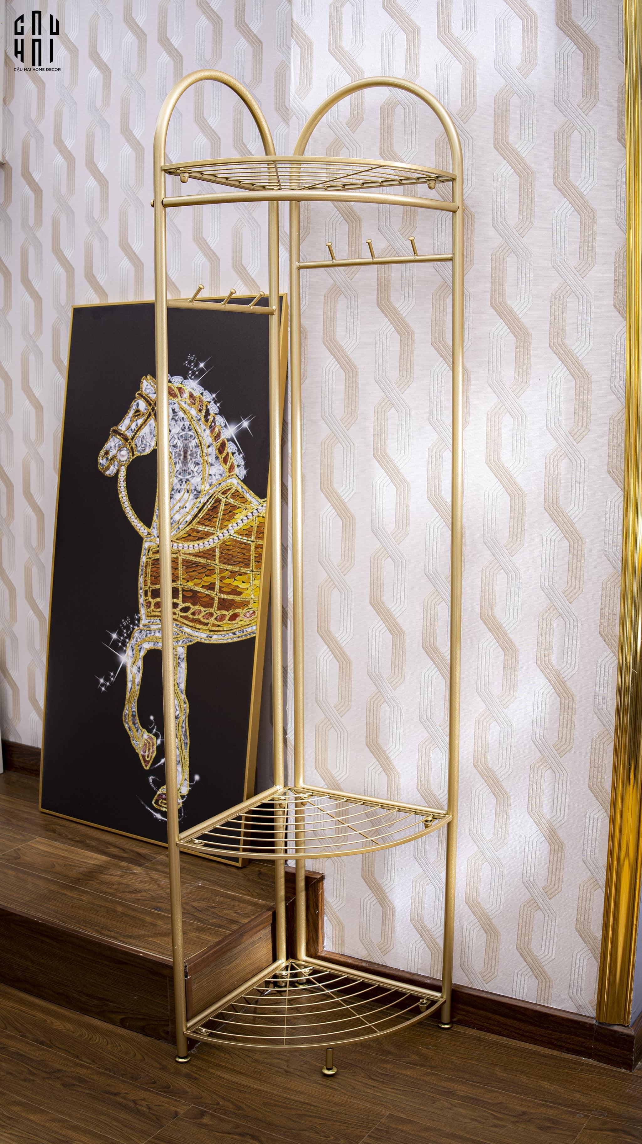 KỆ GÓC TREO ĐỒ ANDY SS25-CẬU HAI HOME DECOR