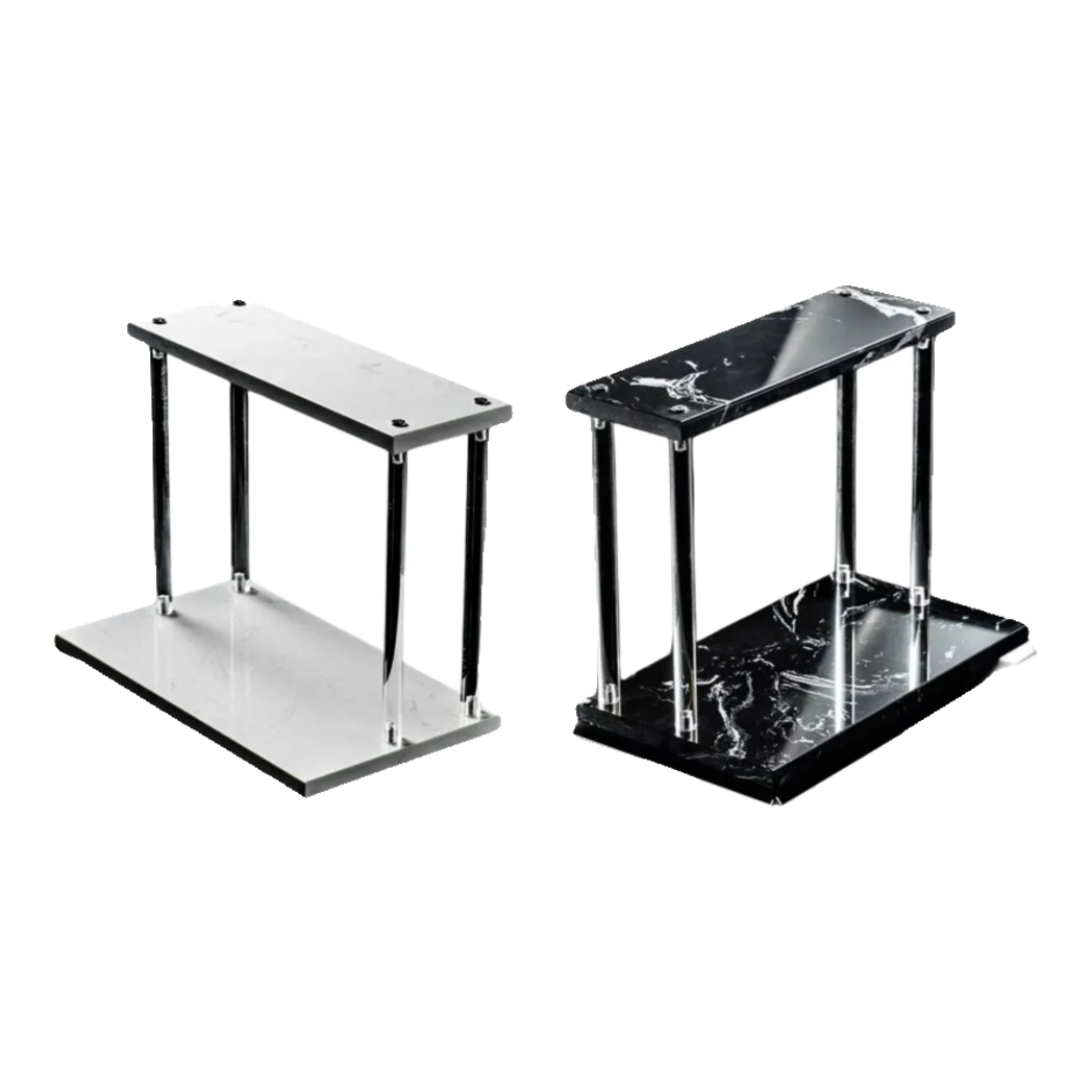 Haute Folie - Kệ Phòng Tắm 2 Tầng Đá Marble Acrylic Column Gabriel Tiered Organizers 20x26.5