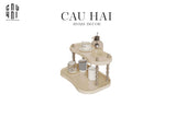 Kệ Mỹ Phẩm 2 Tầng Silver Spakling-KỆ TRANG TRÍ-CẬU HAI HOME DECOR