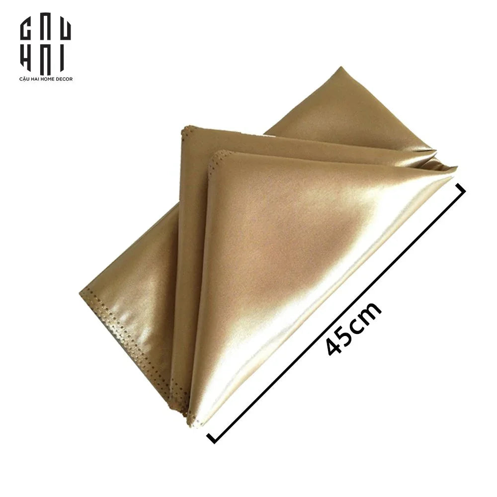 KHĂN ĂN - SILK NAPKIN GOLD-CẬU HAI HOME DECOR