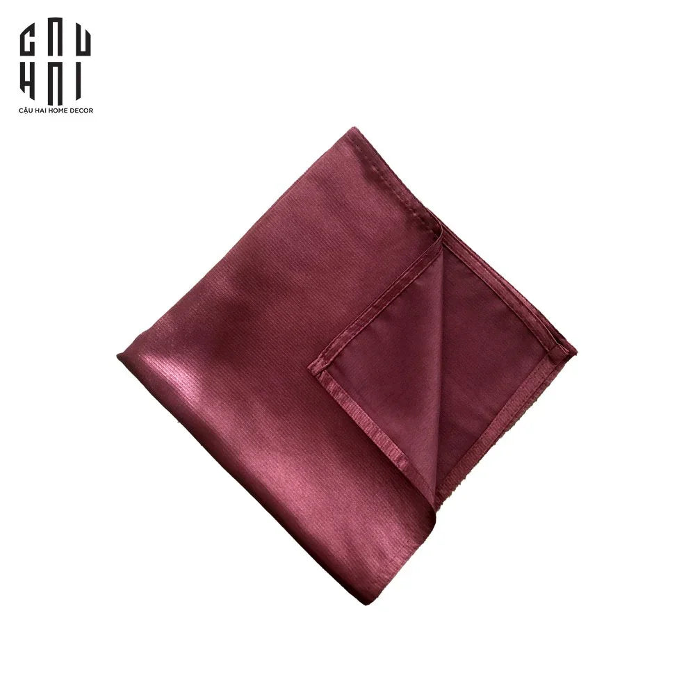 KHĂN ĂN - SILK NAPKIN RED-CẬU HAI HOME DECOR