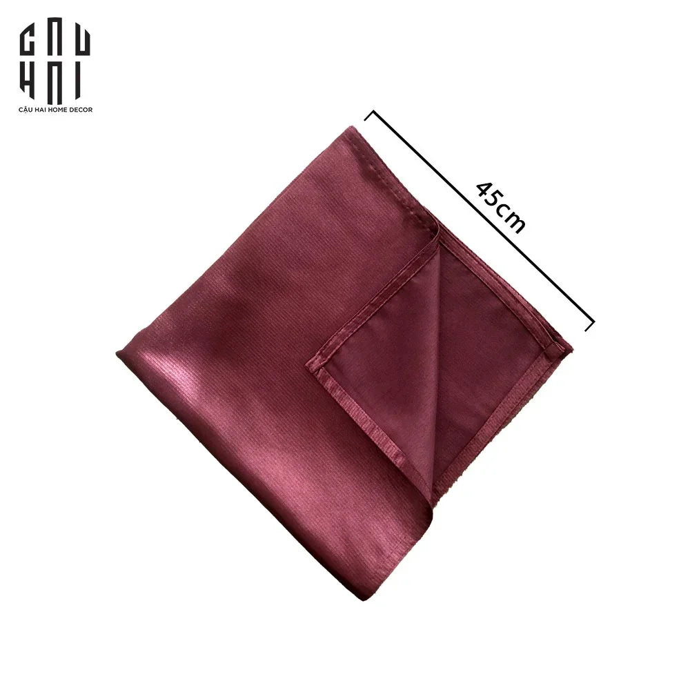 KHĂN ĂN - SILK NAPKIN RED-CẬU HAI HOME DECOR