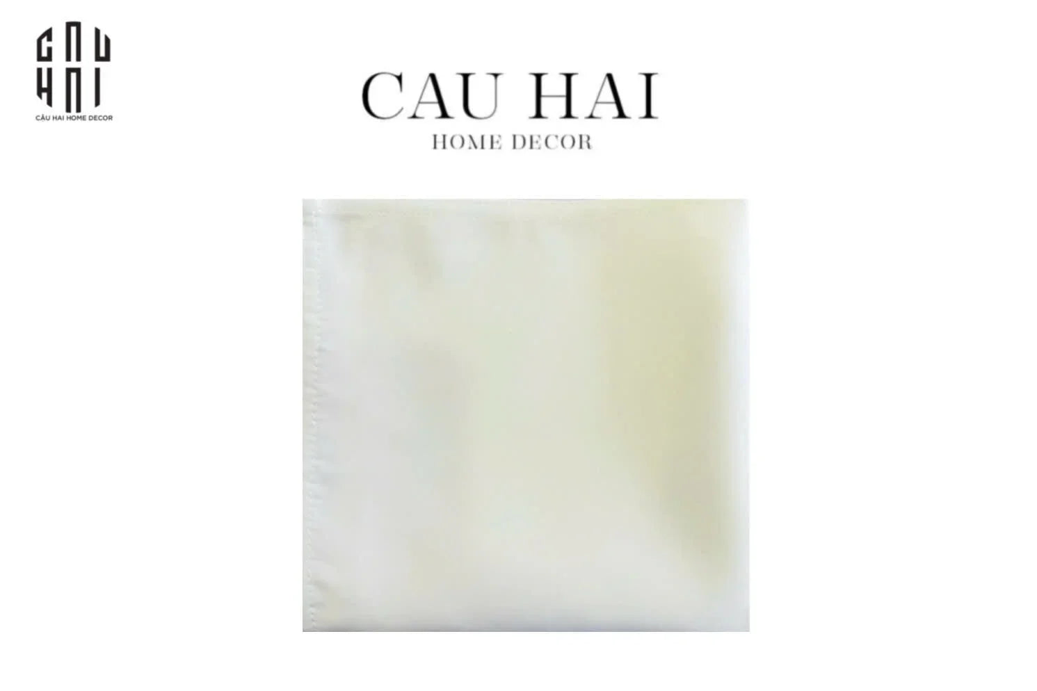 Khăn Ăn - Silk Napkin White Maison - CẬU HAI HOME DECOR