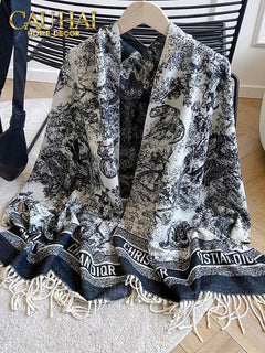 Khăn Cashmere 90*180 - Couture Pashmina Jouy D.O-CẬU HAI HOME DECOR