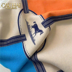 Khăn Cashmere Couture Équestre Moderne 65x185-CẬU HAI HOME DECOR