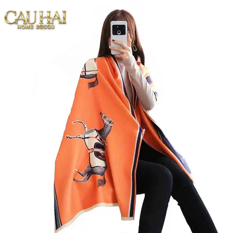 Khăn Cashmere Couture Grand Galop 65x180-CẬU HAI HOME DECOR