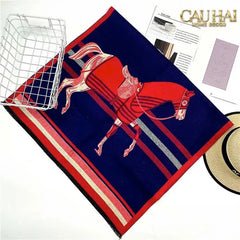 Khăn Cashmere Rouge Couture Cavalier Midnight 70x180-CẬU HAI HOME DECOR