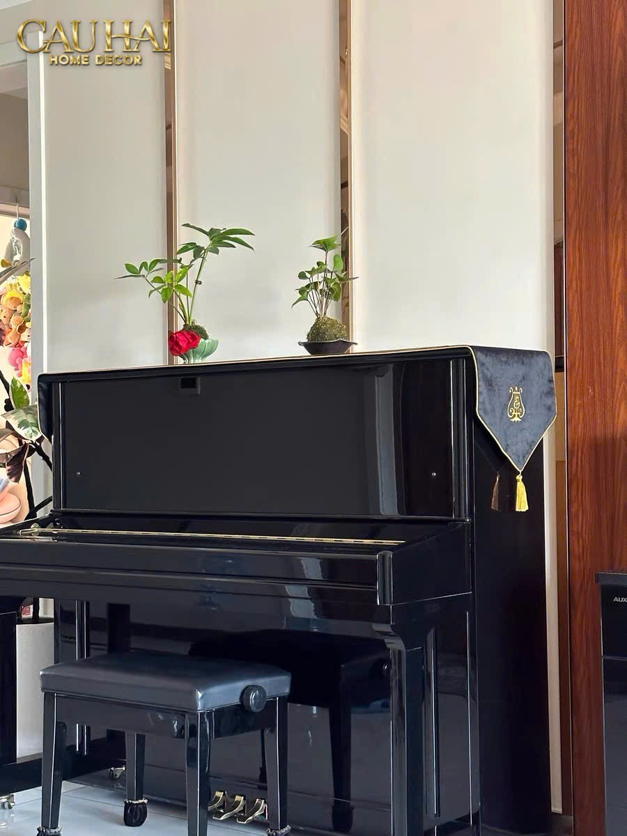 KHĂN PHỦ PIANO STEINWAY PHANTOM VELVET D'OR RUNNER 36X225-CẬU HAI HOME DECOR