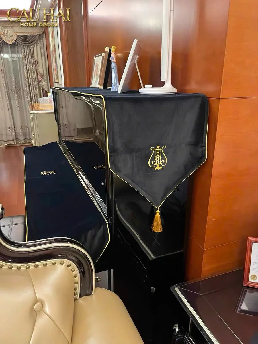 Khăn Phủ Piano Steinway Phantom Velvet D'Or Runner 36X225-KHĂN TRẢI BÀN-Đối tác tại Trung Quốc theo từng đơn đặt hàng-CẬU HAI HOME DECOR