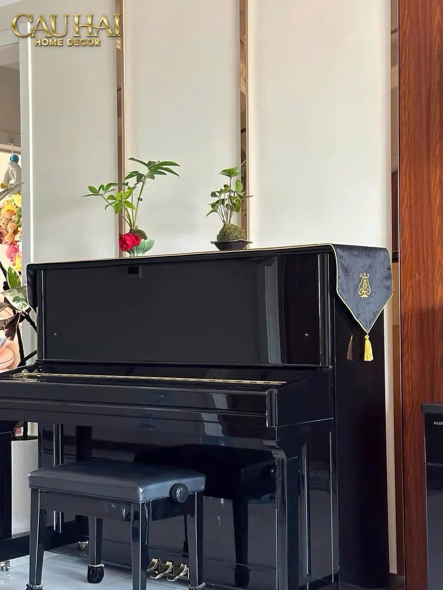 Khăn Phủ Piano Steinway Phantom Velvet D'Or Runner 36X225-KHĂN TRẢI BÀN-Đối tác tại Trung Quốc theo từng đơn đặt hàng-CẬU HAI HOME DECOR