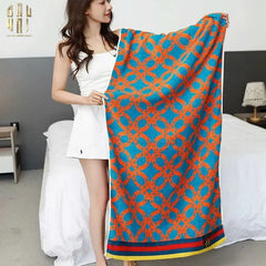 Khăn Tắm 70X140 - Geometric Chain Gc Bath Towel-CẬU HAI HOME DECOR