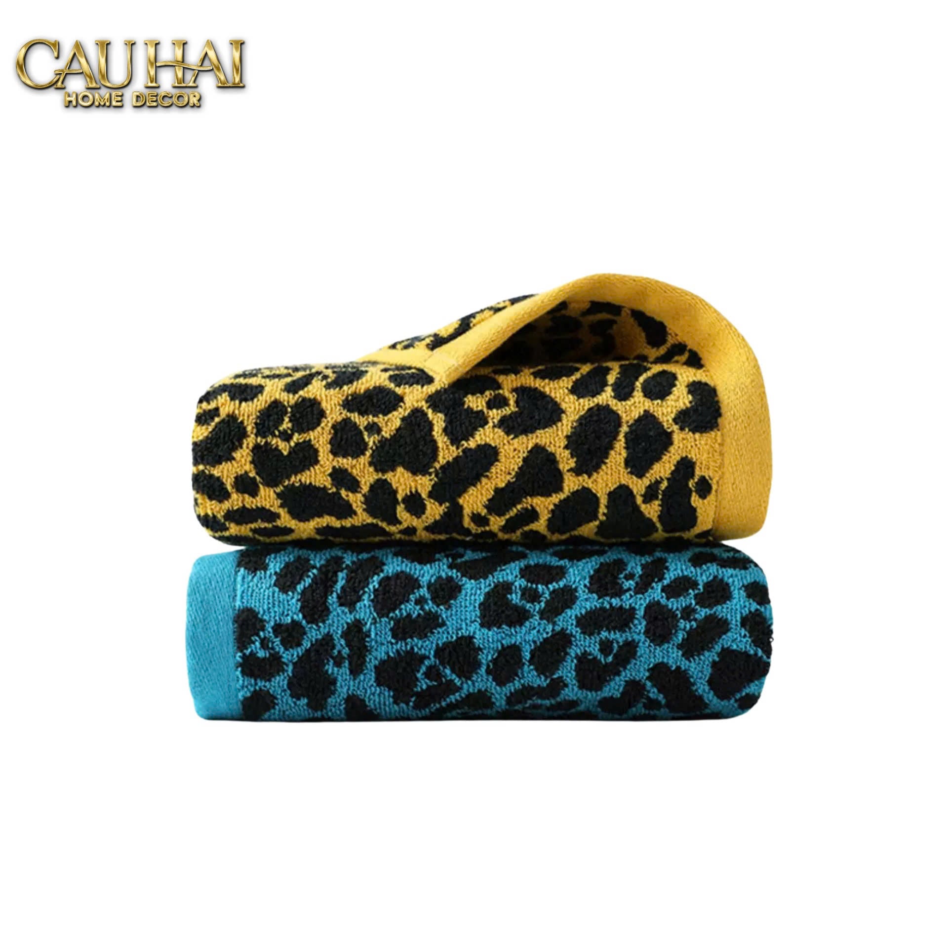 KHĂN TẮM 70X140 - LEOPARD PREMIUM BATH TOWEL-CẬU HAI HOME DECOR