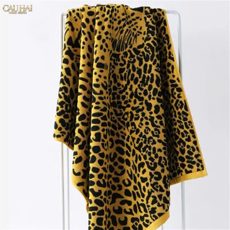 KHĂN TẮM 70X140 - LEOPARD PREMIUM BATH TOWEL-CẬU HAI HOME DECOR