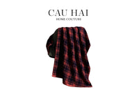 Khăn Tắm 70X140 - Motif À Carreau Premium Bath Towel-CẬU HAI HOME DECOR