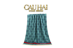 Khăn Tắm 70X140 Verte - Cobalt Navy Gg Bath Towel-KHĂN TẮM-CẬU HAI HOME DECOR