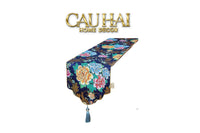 Khăn Trải Bàn Gấm Mẫu Đơn Hoa Table Runner 33x200cm-CẬU HAI HOME DECOR