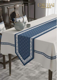 Khăn Trải Bàn Indigo Dynasty Heritage Revival Table Runner 3M6-CẬU HAI HOME DECOR