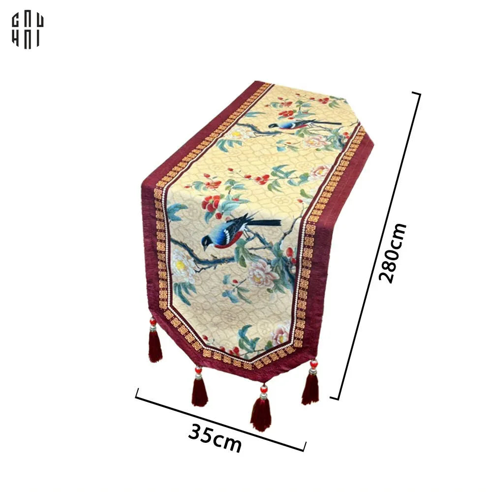 KHĂN TRẢI BÀN NHƯ HOA 2M8-CẬU HAI HOME DECOR