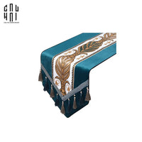 Khăn Trải Bàn Nhung Teal Velvet Mixology Thalia 1M6 Couture Velour Table Runner-KHĂN TRẢI BÀN-CẬU HAI HOME DECOR