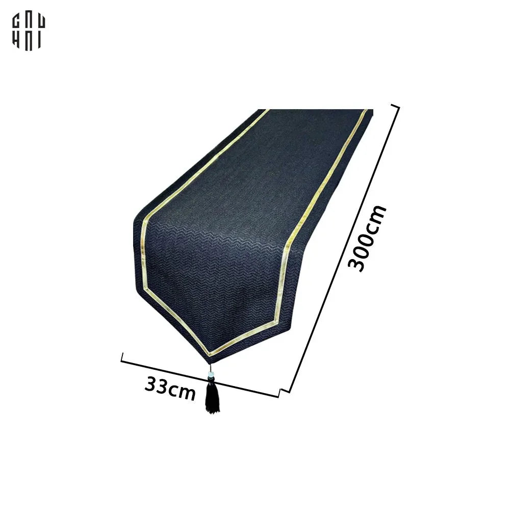 Khăn Trải Bàn Noire Ligne Allure Brocade Silk Table Runner 3M-CẬU HAI HOME DECOR
