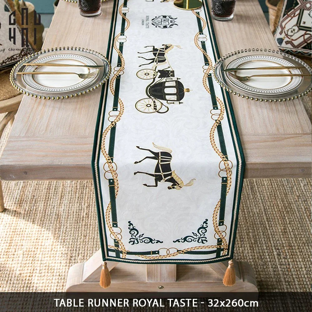 Khăn Trải Bàn Royal Hall Cavalier 2M6 Velvet Table Runner.-CẬU HAI HOME DECOR
