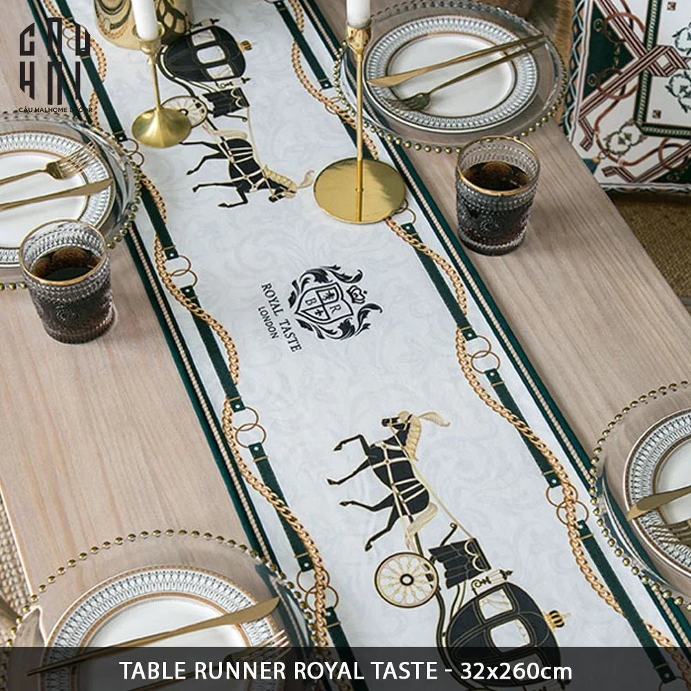 Khăn Trải Bàn Royal Hall Cavalier 2M6 Velvet Table Runner.-CẬU HAI HOME DECOR