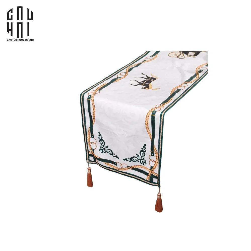 Khăn Trải Bàn Royal Hall Cavalier 2M6 Velvet Table Runner.-CẬU HAI HOME DECOR