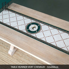 Khăn Trải Bàn Vert Chevaux 2M6 Velvet Table Runner-CẬU HAI HOME DECOR