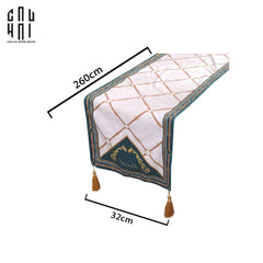 Khăn Trải Bàn Vert Chevaux 2M6 Velvet Table Runner-CẬU HAI HOME DECOR