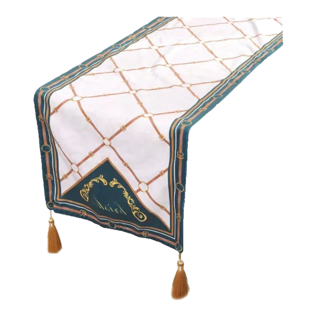 Khăn Trải Bàn Vert Chevaux 2M6 Velvet Table Runner