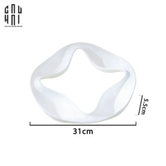Khay 4 Mùa Quatre Saisons Porcelaine Blanche Plateau-CẬU HAI HOME DECOR