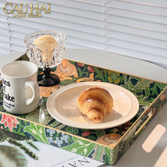 Khay Acrylic Chữ Nhật Folklore Forest Baroque Decorative Trays 30X40-CẬU HAI HOME DECOR