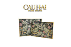 Khay Acrylic Chữ Nhật Folklore Forest Baroque Decorative Trays 30X40-CẬU HAI HOME DECOR