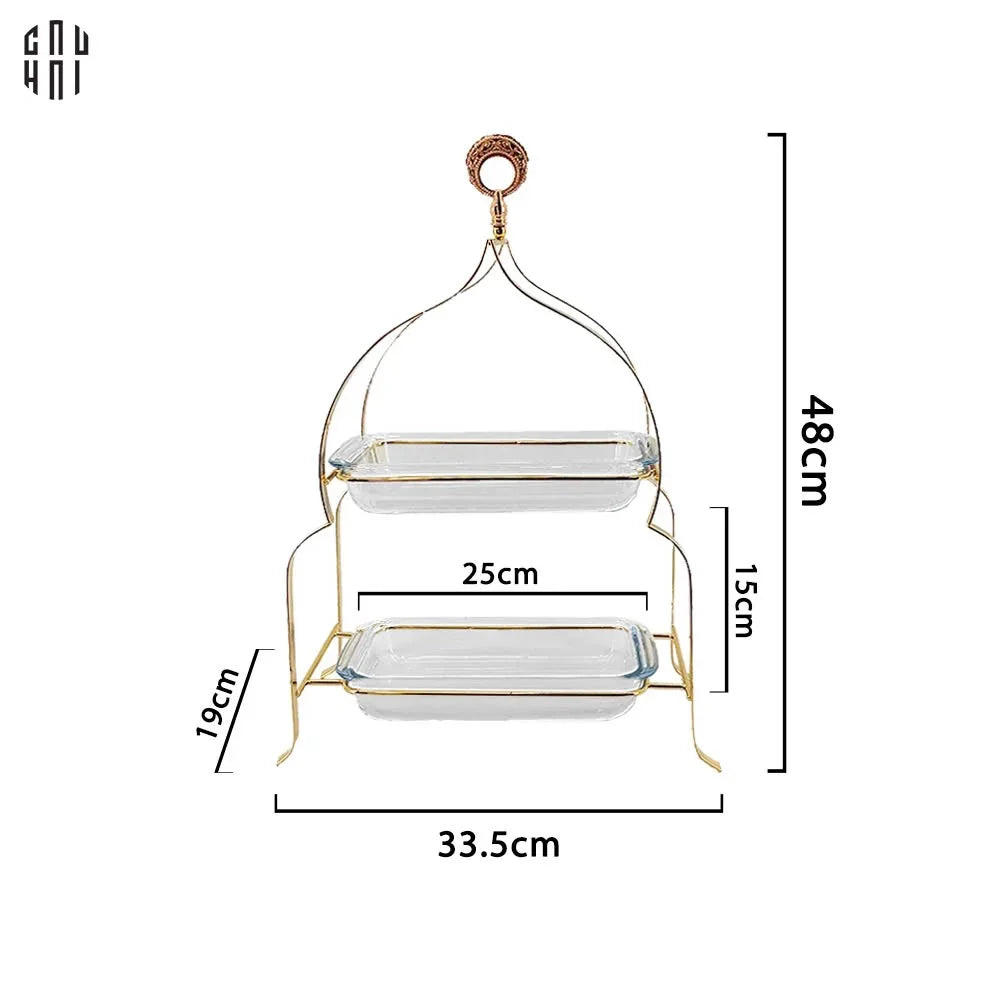 Khay Bánh 2 Tầng Lora-CẬU HAI HOME DECOR