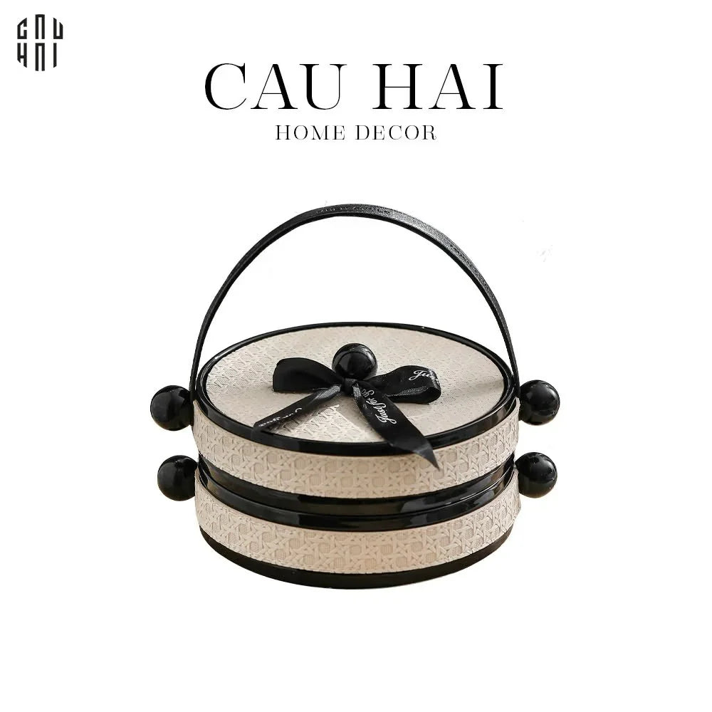 KHAY BÁNH KẸO 2 TẦNG LOVELY SERENA-CẬU HAI HOME DECOR