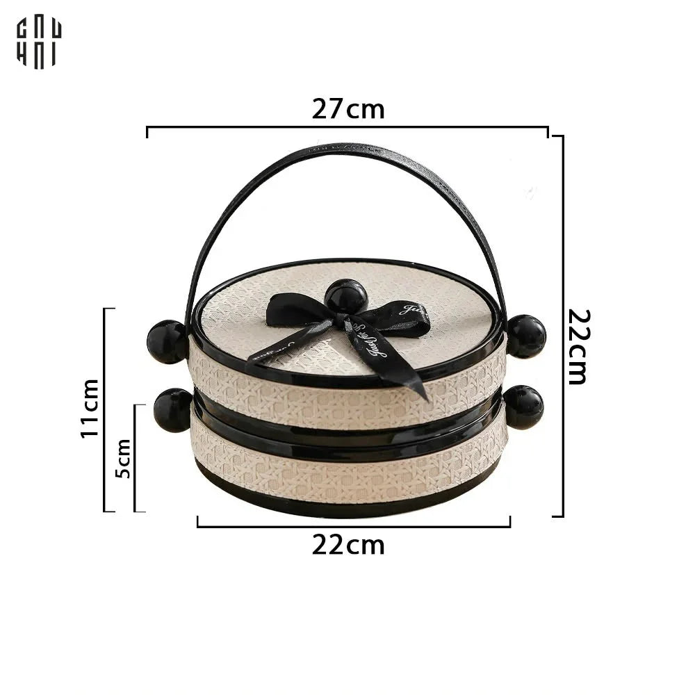 KHAY BÁNH KẸO 2 TẦNG LOVELY SERENA-CẬU HAI HOME DECOR